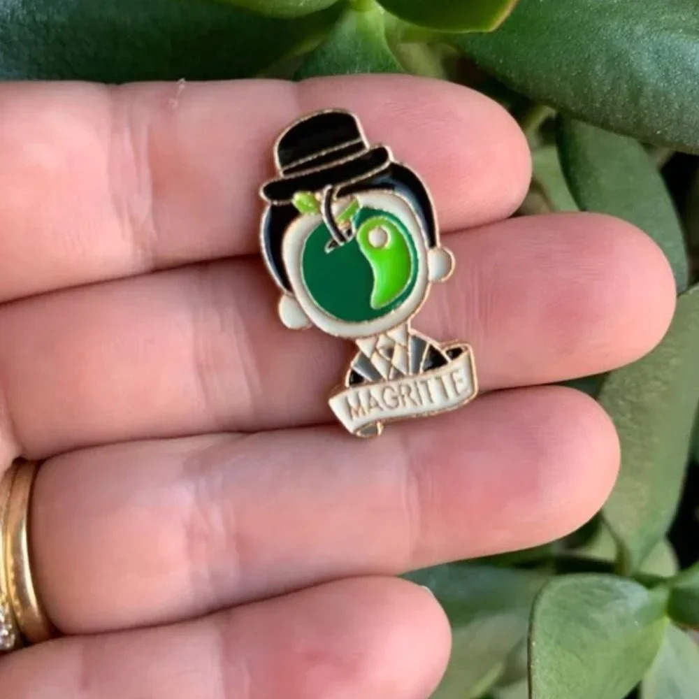 Brand new FAMOUS ICON collection enamel pin René Magritte